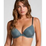 Hunkemöller - Plunge - Voorgevormde Beugel Bh - Blauw