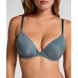 Hunkemöller - Plunge - Voorgevormde Beugel Bh - Blauw
