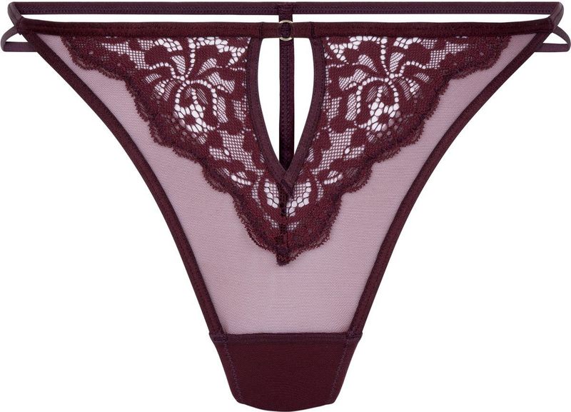 6-pack J&C Naadloze dames string 1701 Rood - maat M