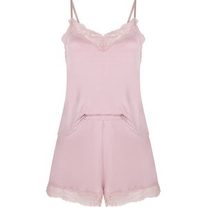 Noukie's - Pyjama - Zomer- Meisje - vogels roze - 4j