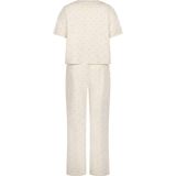 Hunkemöller - Pyjamaset - Wit - Tweedelig - T-shirt met Korte Mouwen en Lange Broek