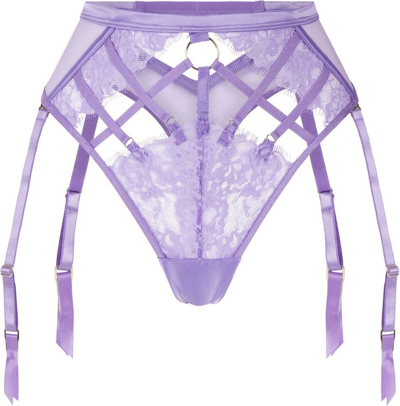 Hunkemöller Dames Lingerie String Nienke - Paars - maat XS