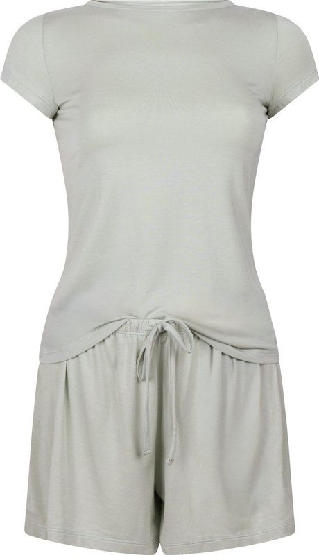 Hunkemöller - Jersey Pyjamaset - Grijs - Pyjama's