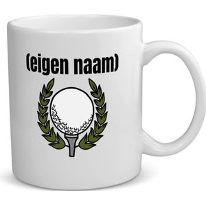 Akyol - golfbal met eigen naam koffiemok - theemok - Golf - golfers - mok met eigen naam - leuk cadeau voor iemand die houdt van golfen - cadeau - kado - 350 ML inhoud