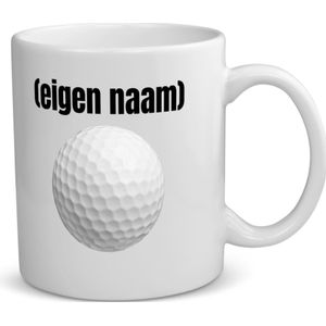 Akyol - golfbal met eigen naam koffiemok - theemok - Golf - golfers - mok met eigen naam - leuk cadeau voor iemand die houdt van golfen - cadeau - kado - 350 ML inhoud