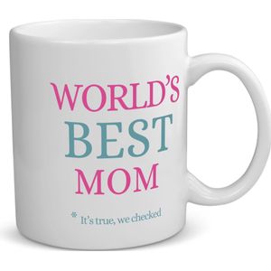 Akyol - world's best mom koffiemok - theemok - Mama - moeder - moederdag cadeautjes - verjaardagscadeau - kado - 350 ML inhoud