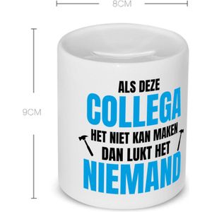 Akyol - als deze collega Spaarpot - Collega - een collega - werk - afscheidscadeau - verjaardagscadeau - kado - 350 ML inhoud