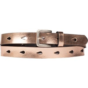 Petrol Industries Riem Meisjes - Broekriem - Leer - Rosé goud - 65 cm