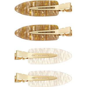 Hair clip box marble - beige