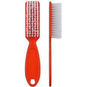 Nagelborstel met steel - nagelborstel kunststof - Set van 2 - Oranje