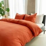 Kayori - Nikaya - Dekbedovertrek - Brick - 100% Tencel - Inclusief Kussenslopen