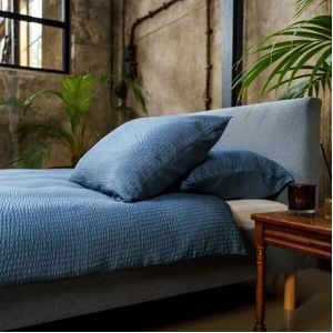 Kayori - Ochi - Dekbedovertrek - Denim - 200 x 200 / 220 cm - 2-Persoons