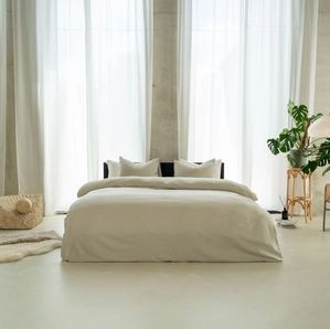 Dekbedovertrek - Wit - Katoen - Eenpersoons