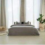 Kayori - Naka - Dekbedovertrek - Antraciet - Katoen - Extra Breed 260 x 200 / 220 cm