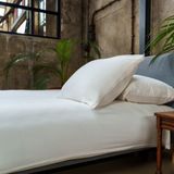 Dekbedovertrek - Katoen - Grijs - Eenpersoons