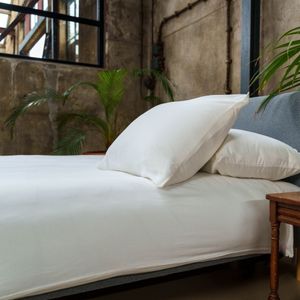 Dekbedovertrek - Katoen - Grijs - Eenpersoons