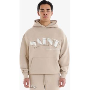 Saint Blanc - Top Stitch Hoodie - Feather Grey - Zwaargewicht Fleece 460GSM - 100% Katoen