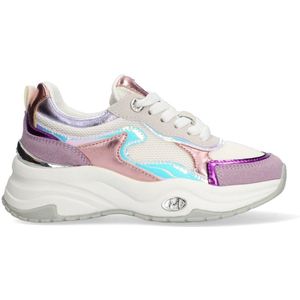 MEXX - XX825100-777 - Lage Sneakers - Paars - Leer