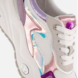 MEXX - XX825100-777 - Lage Sneakers - Paars - Leer