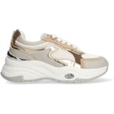 MEXX - XX825100-703 Sneakers - Beige/Grijs/Wit - Leer - Veters