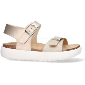 VINGINO Maddy Muse - Sandalen - Beige - Leer - Gesp - Comfortabel Voetbed