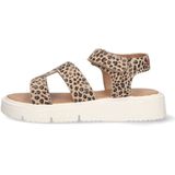 Vingino - Sandalen - Panterprint - Beige/Zwart - Leren