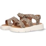 Vingino - Sandalen - Panterprint - Beige/Zwart - Leren