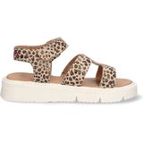 Vingino - Sandalen - Panterprint - Beige/Zwart - Leren