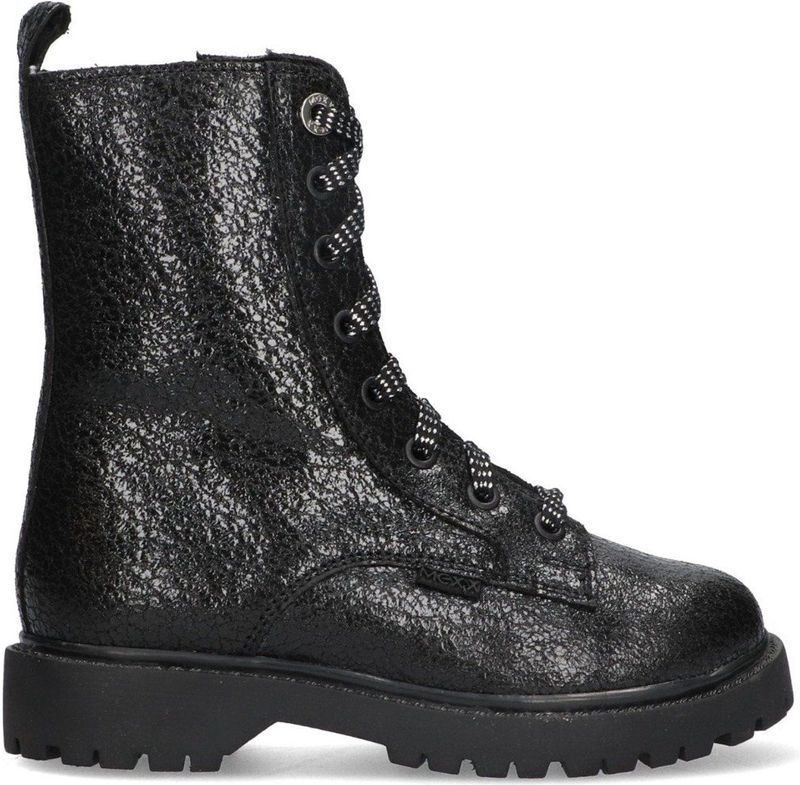 Mexx - Enkelboot - Leer - Met Rits- en Vetersluiting - Normale Pasvorm