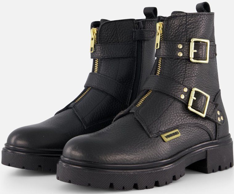 Vingino - Biker Boots - Zwart - Leer
