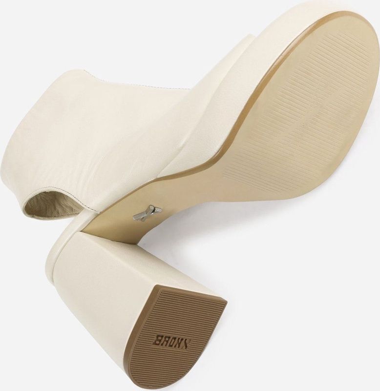 BRONX Ginn-y Dames Enkellaars - Beige