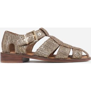 Next-Wagon - Sandalen - Zwart - Gewoven Patroon