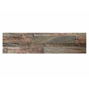 Zelfklevende Steenstrip - Natuursteen - Multi - Reliëf - 60x15cm