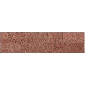Zelfklevende Steenstrip - Natuursteen - Rood - Reliëf - 60x15cm