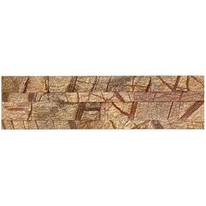 Zelfklevende Steenstrip Natuursteen - Brown - Reliëf - 60x15cm