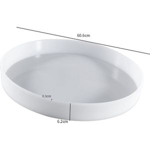DW4Trading Siliconen Epoxy Mal Tafelblad Rond 60 cm Hoogte 6,2 cm - Meerdere Keren Te Gebruiken