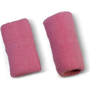 US Glove - Polsbanden - Zweetbanden - All-Sports - Diverse Kleuren - Katoen - 11 cm - Roze