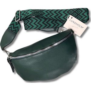 Lundholm crossbody tas dames groen - tassen dames met bag strap tassenriem met schouderband voor tas - cadeau voor vriendin | Scandinavisch design - Trondheim serie