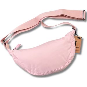 Lundholm heuptasje dames roze banana bag - crossbody tasje festival - cadeau voor vriendin moederdag cadeautje - Fanny pack roze | Scandinavisch Design - Stavanger serie
