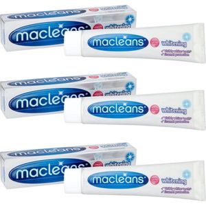 Macleans Whitening Tandpasta - 3 x 100 ml - Stralende Witte en Gezonde Tanden - Whitening Tootpaste