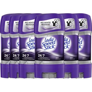 Lady Speed Stick Shower Fresh Invisible Protection Deodorant - Gel Stick - Jouw Geheim Voor Onzichtbare Frisheid en Verzorging 6 x 65 g Gel
