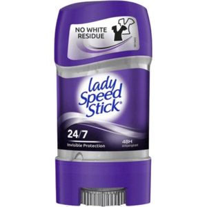 Lady Speed Stick Invisible Protection 24/7 Deodorant Gel - Natuurlijke Frisheid en Onzichtbare Langdurige Bescherming - Deodorant Dames - 65g