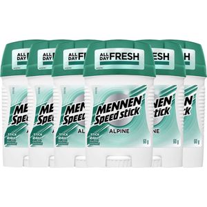 Mennen Speed Stick Alpine Deodorant Man - Deodorants - Deodorant Man Voordeelverpakking - 6 x 60 g