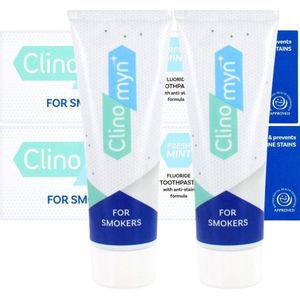 Clinomyn Fresh Mint Smokers Tandpasta - Rokers Tandpasta - 2 x 75 ml