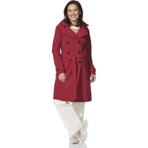 Geneve - Donkerrode Trenchcoat - Waterdicht - Ademend