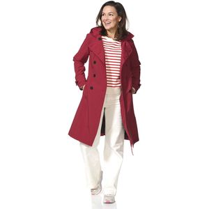 Geneve - Donkerrode Trenchcoat - Waterdicht - Ademend Materiaal