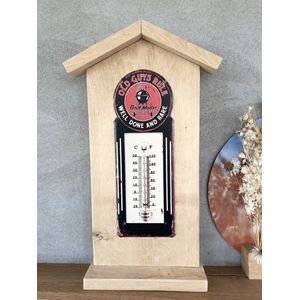 Weerstation staand - thermometer BBQ - vaderdag