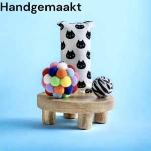 CHICNEST - HANDGEMAAKTE Katten Speelgoed Set met Catnip - Catnip - Catnip zakjes - catnip Knuffelzakjes - catnip speelgoed - catnip bal - kattenkruid - kattenkruid zakjes - kattenkruid speelgoed - handgemaakte katten speelgoed