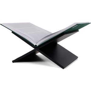 XEMM Boekenstandaard - Boekenhouder - Salontafelboek - Boekensteun - 33 x 29 x 19,5 cm - Zwart