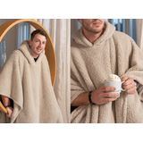 JENS Living Teddy Deken - Hoodie - Unisex - Taupe